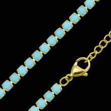 Load image into Gallery viewer, Blue Rebel Tennis Chain Necklace