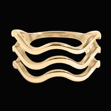 Load image into Gallery viewer, High Tide Triple Wave Ring