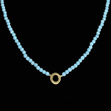 Load image into Gallery viewer, Wanderlust Bail Gemstone Necklace – Turquoise
