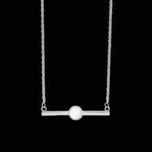 Load image into Gallery viewer, Hard Truth Bar Necklace — Howlite – Stainless