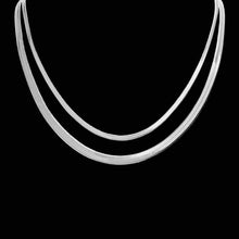 Load image into Gallery viewer, Silver Tongue Herringbone – 3mm – 14"