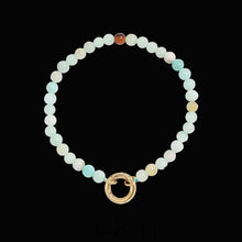 Load image into Gallery viewer, Wanderlust Bail Gemstone Bracelet – Amazonite