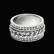 Load image into Gallery viewer, Steel Link Revolver Ring