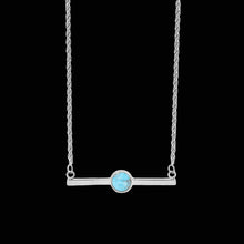 Load image into Gallery viewer, Hard Truth Bar Necklace — Turquoise – Stainless