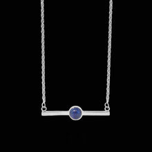 Load image into Gallery viewer, Hard Truth Bar Necklace — Sodalite – Stainless