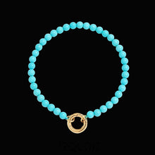 Load image into Gallery viewer, Wanderlust Bail Gemstone Bracelet – Turquoise