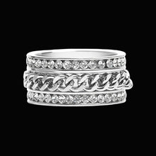 Load image into Gallery viewer, Steel Link Revolver Ring