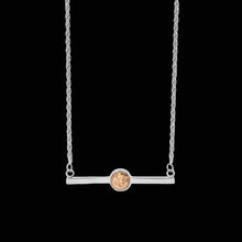 Load image into Gallery viewer, Hard Truth Bar Necklace — Picture Jasper – Stainless