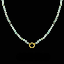 Load image into Gallery viewer, Wanderlust Bail Gemstone Necklace – Amazonite
