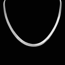 Load image into Gallery viewer, Silver Tongue Herringbone – 3mm – 14"