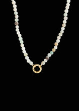 Load image into Gallery viewer, Wanderlust Bail Gemstone Necklace – Amazonite