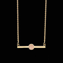 Load image into Gallery viewer, Hard Truth Bar Necklace — Rose Quartz