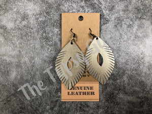 Leather Fringe Earrings