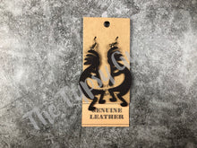 Load image into Gallery viewer, Leather Kokopelli Earrings