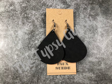 Load image into Gallery viewer, Faux Suede Tear Drop Earrings