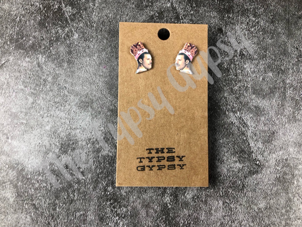 Famous Faces Freddie Mercury Earrings