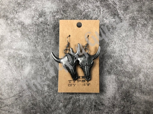 Steer Skull Earrings