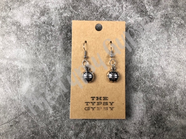 Mini Basketball Earrings