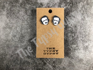 Too Cool for School Edgar Allan Poe Earrings