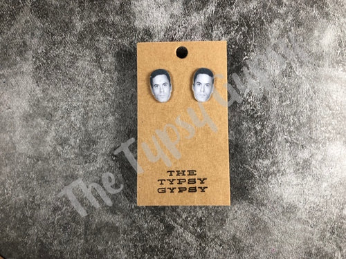 Famous Faces Ted Bundy Mugshot Earrings