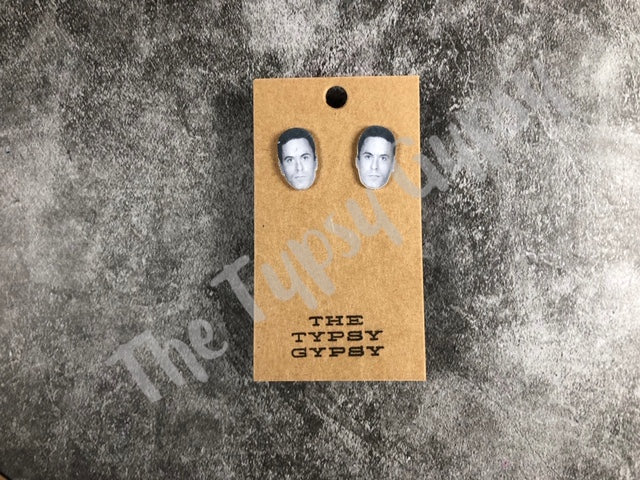 Famous Faces Ted Bundy Mugshot Earrings