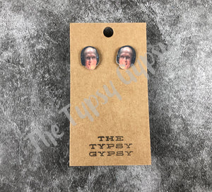 Famous Faces Forensic Peter Earrings